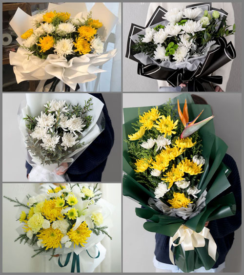 广东江门市恩平市恩城街道顶冲村白事花束代送